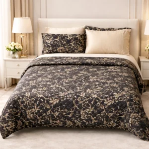 Golden Elegance King Bedsheet