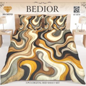 3D digital Bedsheet duble  3pc   B258