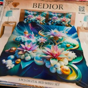 3D digital Bedsheet duble  3pc   B303