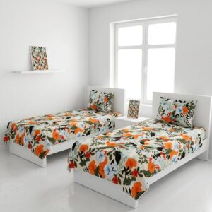 2 single Bed sheet  B385