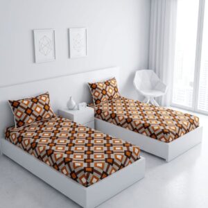 2 single Bed sheet  B393