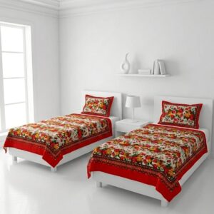 2 single Bed sheet  B396